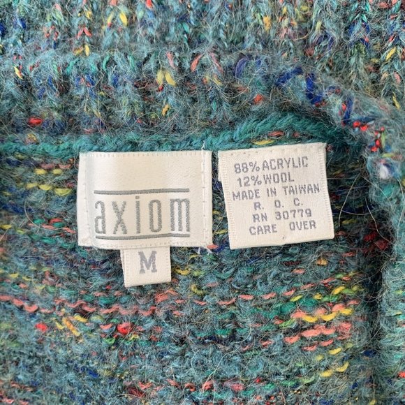 Vintage 80s Womens Sweater Vest Knit Button Cottage Boho Heather Country Prairie - Picture 8 of 8